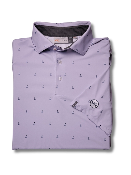KJUS Other - Kjus Lavender Purple Golf Flag Performance Polo Shirt VR Logo S